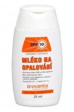 OPALOVAC MLKO SPF 10 BEZ CHEMICKCH UV FILTR na opalovn