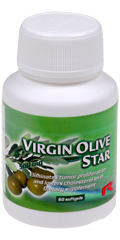 Virgin Olive Star obsahuje polyfenolov antioxidanty extrahovan z erstvch, organicky pstovanch oliv a kyselinu alfa - lipoovou. Panensk olivov olej sniuje hladinu cholesterolu v krvi a podl se na prevenci ndorovho onemocnn. Jedin tobolka Virgine Olive Star m stejn efekt jako vypit 1/4 l olivovho oleje.